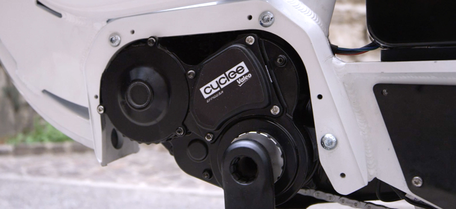 Valeo Cyclee 48V motor with integrated automatic gearbox